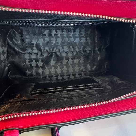 NWT Karl Lagerfeld Paris Pink Tote Bag Karl & Choupette Graphic Satchel w/ Strap - Picture 3 of 4